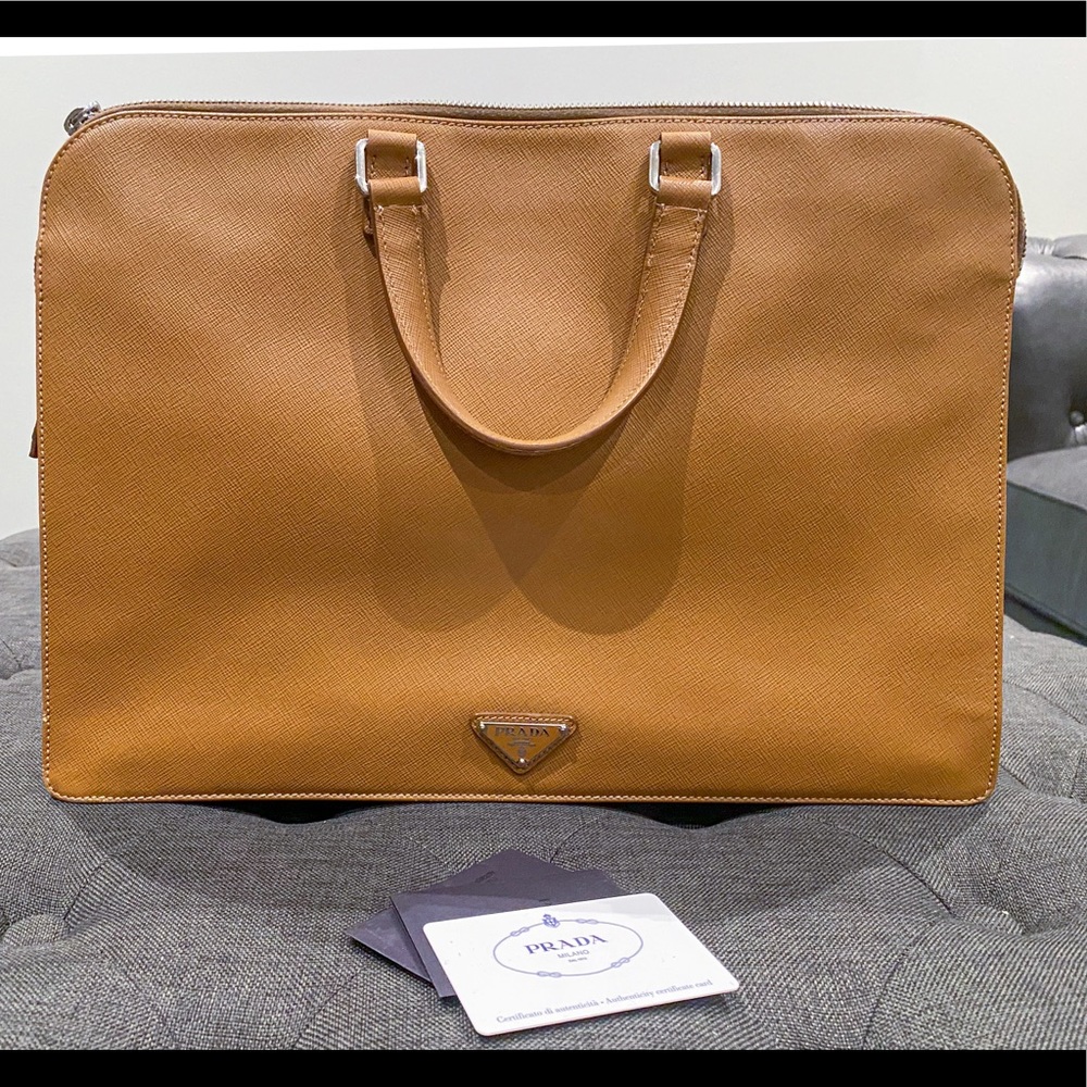 Prada bruciato luca bag